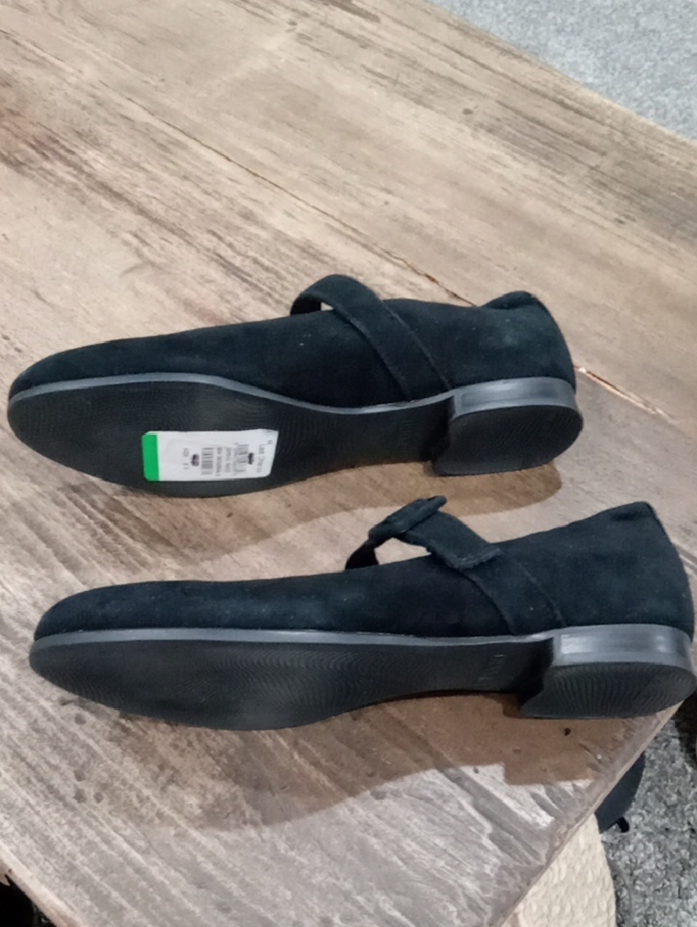 Munro American Black Suede Flat Mary Jane Shoe Size 8.5SS NWT - Picture 5 of 5